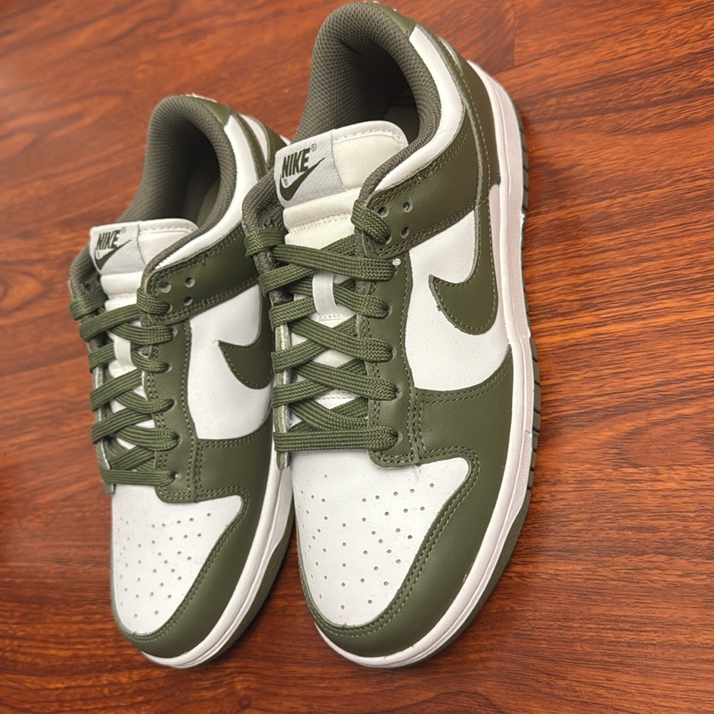 Nike dunk low in olive brand new never worn